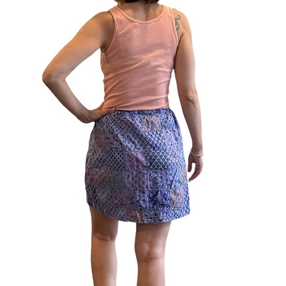 Vintage Indian Block Print Patchwork Skirt - Picture 8 of 11